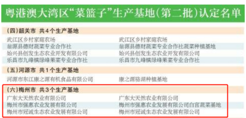 梅州再添3個(gè)灣區(qū)“放心菜”基地，總數(shù)達(dá)11家助力食品安全